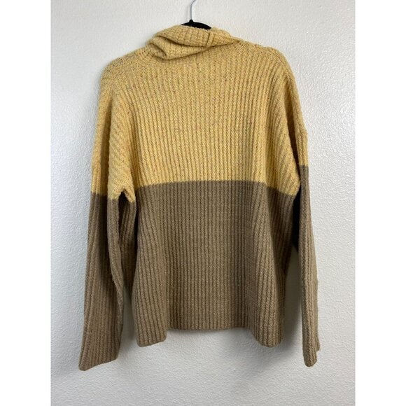 Kori America Waffle Knit Sweaters Womens Medium Cowl neck Fall Cozy Cottagecore - Picture 2 of 12